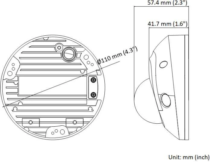 Hikvision | Mini Dome tinklo kamera | DS-2CD2543G2-IWS F2.8 | Kupolas | 4 MP | Fiksuoto židinio objektyvas, 2,8 mm/F1,6 | IP67 ir IK08 | H.264+ | „Micro SD“, maks. 512 GB