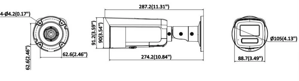 Hikvision 16MP IP kamera DS-2CD2T166G3-IS2UY/SL(2.8mm)(eF)