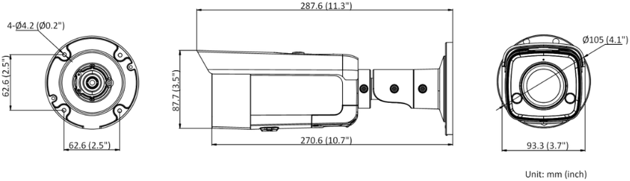 IP KAMEROS DS-2CD2T86G2-ISU/SL(2.8MM)(C) ACCUSENCE – 8.3 Mpx Hikvision