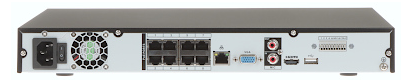 Dahua IP įrašymo įrenginys 8kam. 4K 8MP, 2HDD, IVS, H.265, 8 PoE sąsajos, 200Mbps