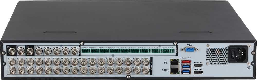 Dahua AHD, HD-CVI, HD-TVI, CVBS, TCP/IP REGISTRATORIUS XVR5432L-4KL-I3 32 KANALAI