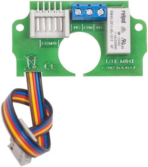 Įrenginyje montuojamas ACO ACO I/O MINI namų automatikos valdymo modulis, skirtas FAM-P/PV