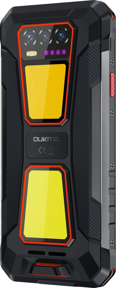 Oukitel WP58 Pro 6,7″ Išmanusis telefonas Dual SIM Android 15 5G USB Type-C 8 GB 512 GB 10000 mAh Juodas, oranžinis