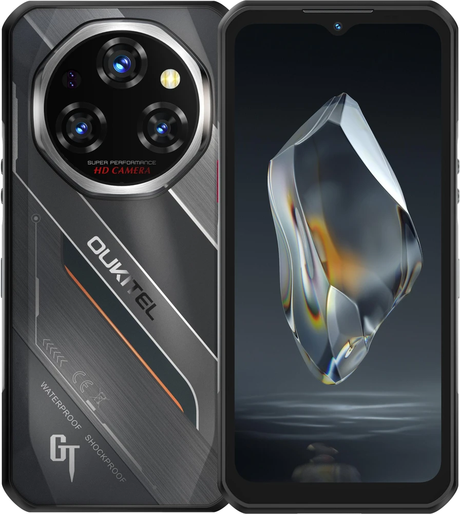 Oukitel WP62 6,58″ Išmanusis telefonas Dual SIM Android 15 5G USB Type-C 8 GB 256 GB 11000 mAh Juodas