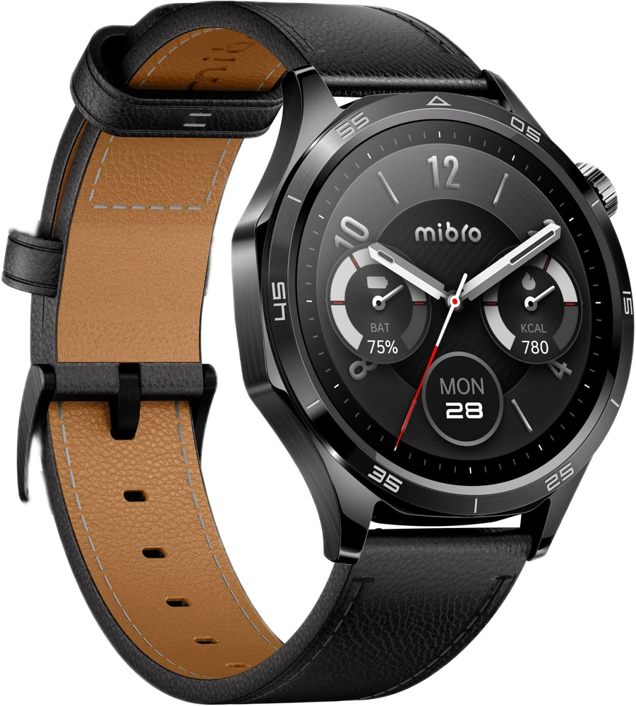 Išmanusis laikrodis Mibro Watch GT (juoda) (2 paski w zestawie)
