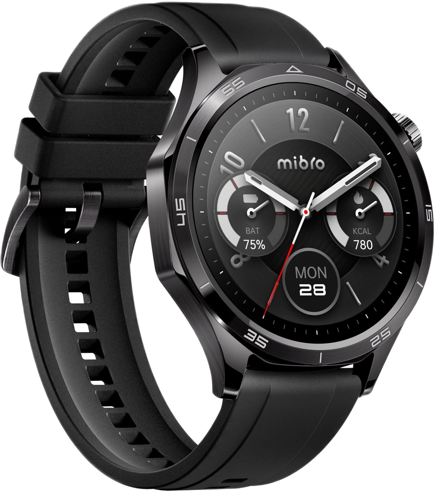 Išmanusis laikrodis Mibro Watch GT (juoda) (2 paski w zestawie)