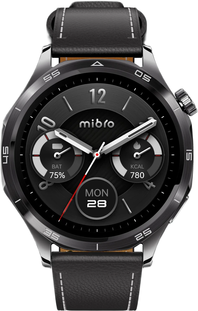 Išmanusis laikrodis Mibro Watch GT (juoda) (2 paski w zestawie)
