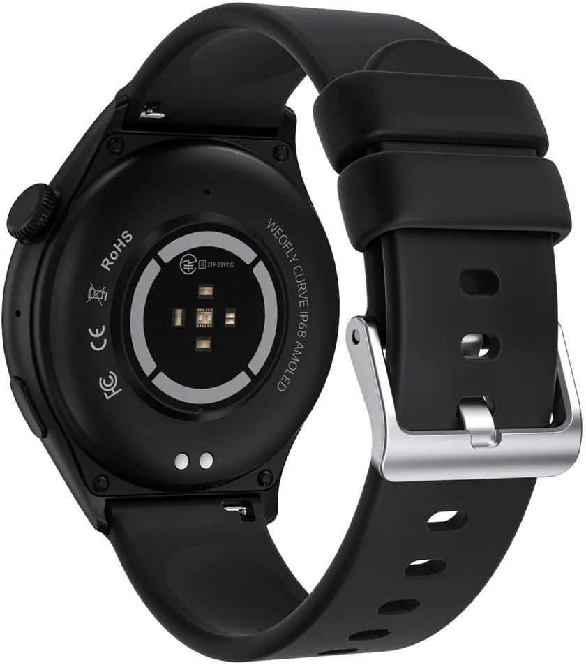 Weofly Curve Išmanusis laikrodis - Multifunction Watch Bluetooth 5.3 Juodas