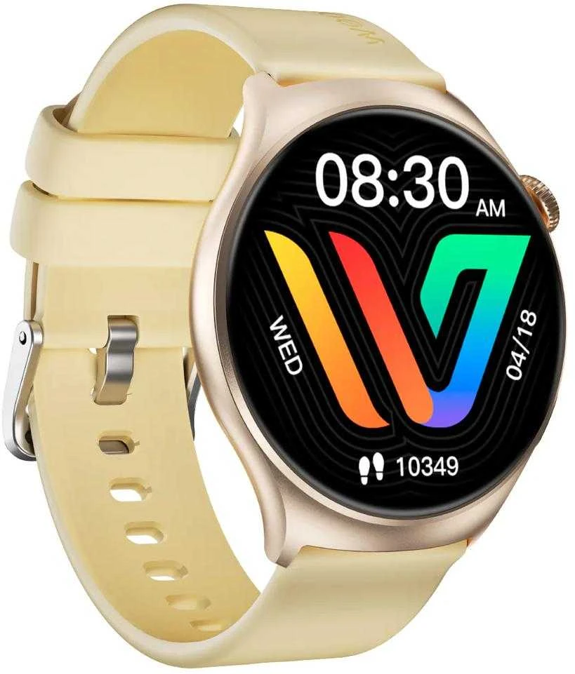 Weofly Curve Išmanusis laikrodis - Daugiafunkcis laikrodis su Bluetooth 5.3 Auksiniu