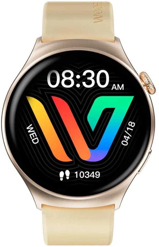 Weofly Curve Išmanusis laikrodis - Daugiafunkcis laikrodis su Bluetooth 5.3 Auksiniu
