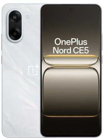 „OnePlus Nord CE5“ | „Marble Mist“ | 6,77 colio | „Fluid AMOLED“ | 1080 x 2392 pikselių | „Mediatek“ | Vidinė RAM 8 GB | 128 GB | Dviguba SIM kortelė | 4G | Pagrindinės kameros raiška 50+8 MP | Antrinės kameros raiška 16 MP | „Android“ | 15 | 5200 mAh