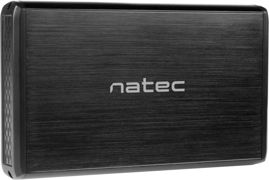 Kietasis diskas NATEC NKZ-0448 RHINO išorinis USB 3.0 korpusas skirtas 3,5 colio SATA HDD juodas aliuminis