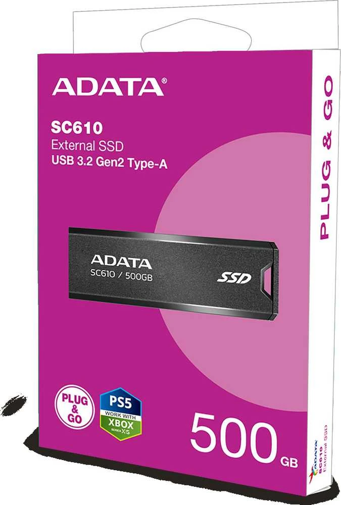 Išorinis kietasis diskas Adata SC610 500GB SSD
