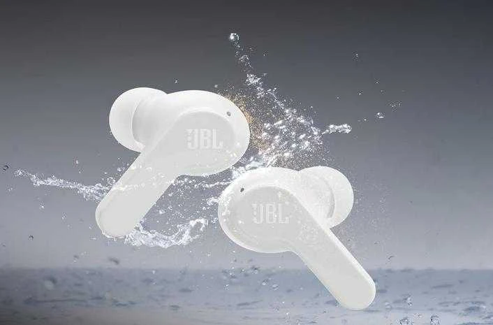 Belaidės Ausinės JBL Wave Beam, Baltos