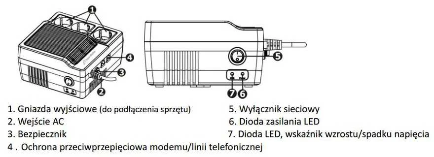 AVR voltage regulator POWER WALKER AVR1000