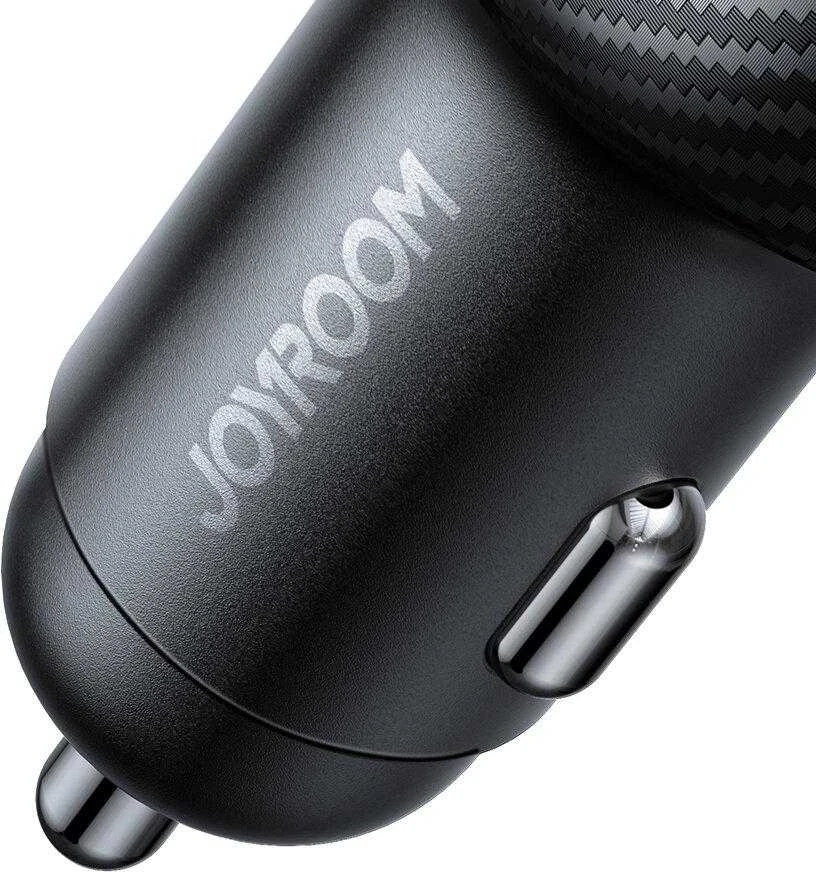 Automobilinis įkroviklis Joyroom JR-CCD04 2xUSB-C/USB-A 30W juodas