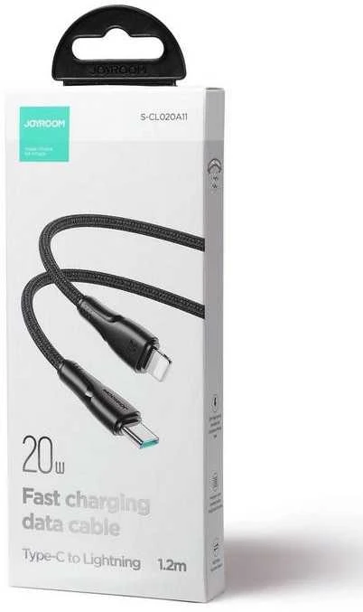 USB-C Lightning 20 W 1.2 m kabelis Joyroom S-CL020A11 (Juodas)