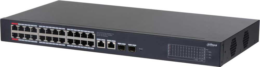 Šakotuvas Jungiklis POE CS4228-24GT-240 24 prievadų SFP DAHUA