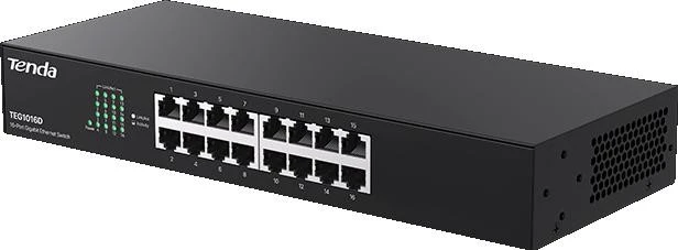 Šakotuvas Tenda 16-port Gigabit Ethernet Switch Unmanaged Mėlyna