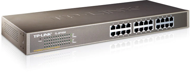 Šakotuvas Jungiklis TP-LINK TL-SF1024 19 colių stovas, 24x10/100Mbps