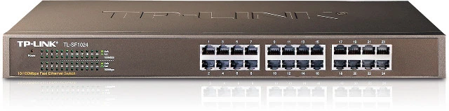 Šakotuvas Jungiklis TP-LINK TL-SF1024 19 colių stovas, 24x10/100Mbps