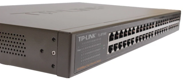 TP-LINK | 48 prievadų 10/100 Mbps stovo tipo komutatorius | TL-SF1048 | Nevaldomas | Montuojamas ant stovo