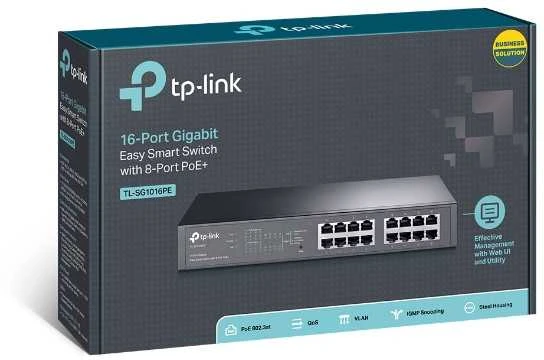 Šakotuvas TP-Link 16-P GIGABIT DESKTOP/RACKMOUNT - .