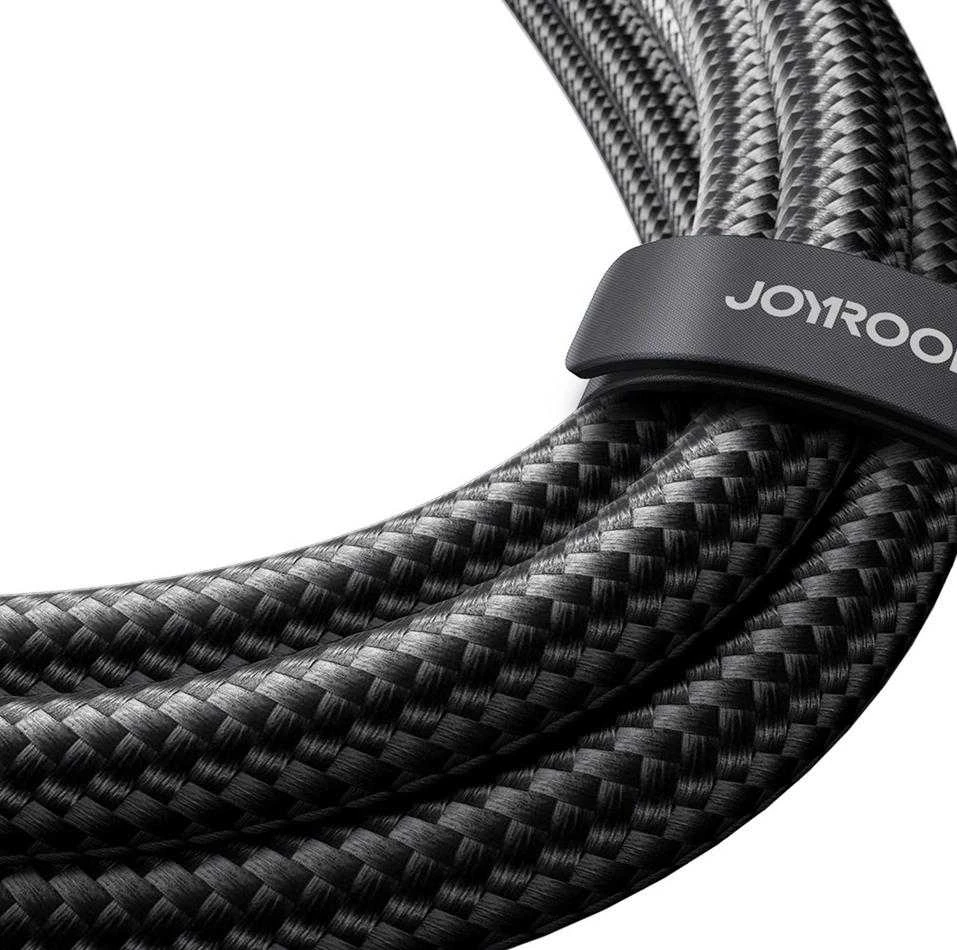 Joyroomkabelis Speedy USB-C - 2x USB-C 100W 1,5m - Juodas
