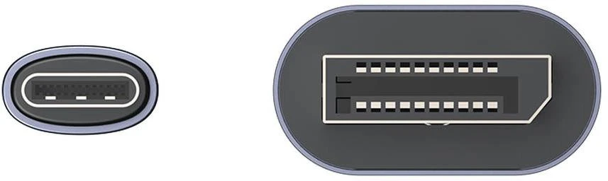 Unitek dvikryptis kabelis USB-C - DisplayPort 16K | 80Gbps | HDR | 1,8 m