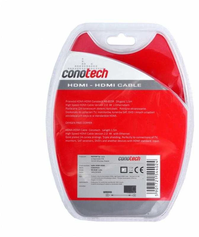 HDMI KABELIS NS-015/4K 1.5 m CONOTECH