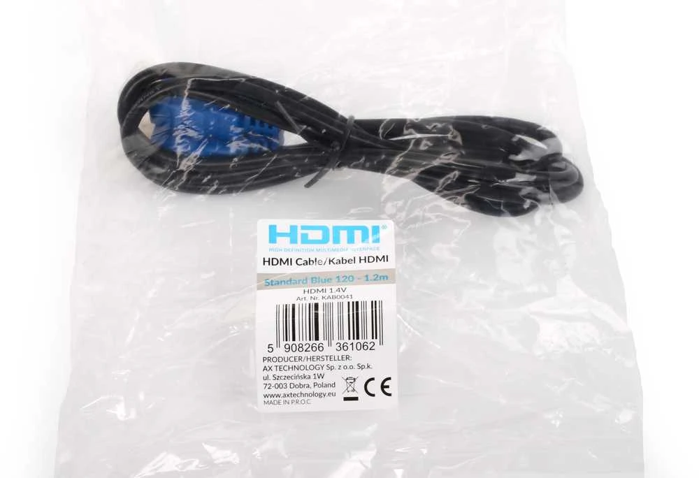 Opticum eStar HDMI-HDMI Kabelis 1.4v 1.2M Juodas