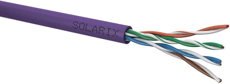 KABELIS SKRĘTKA SOLARIX CAT.5E UTP LSOH Dca SXKD-5E-UTP-LSOH dėžutė 500m
