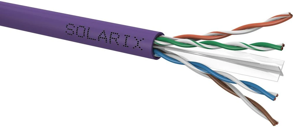 „Solarix CAT6 UTP LSOH“ instaliacinis kabelis, 305 m/dėž. (SXKD-6-UTP-LSOH-305)