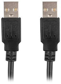 KABELIS USB-A M/M 2.0 0.5M JUODA LANBERG