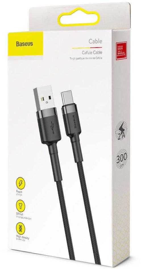 Baseus USB USB-C pakrovimo laidas | 2A/3m