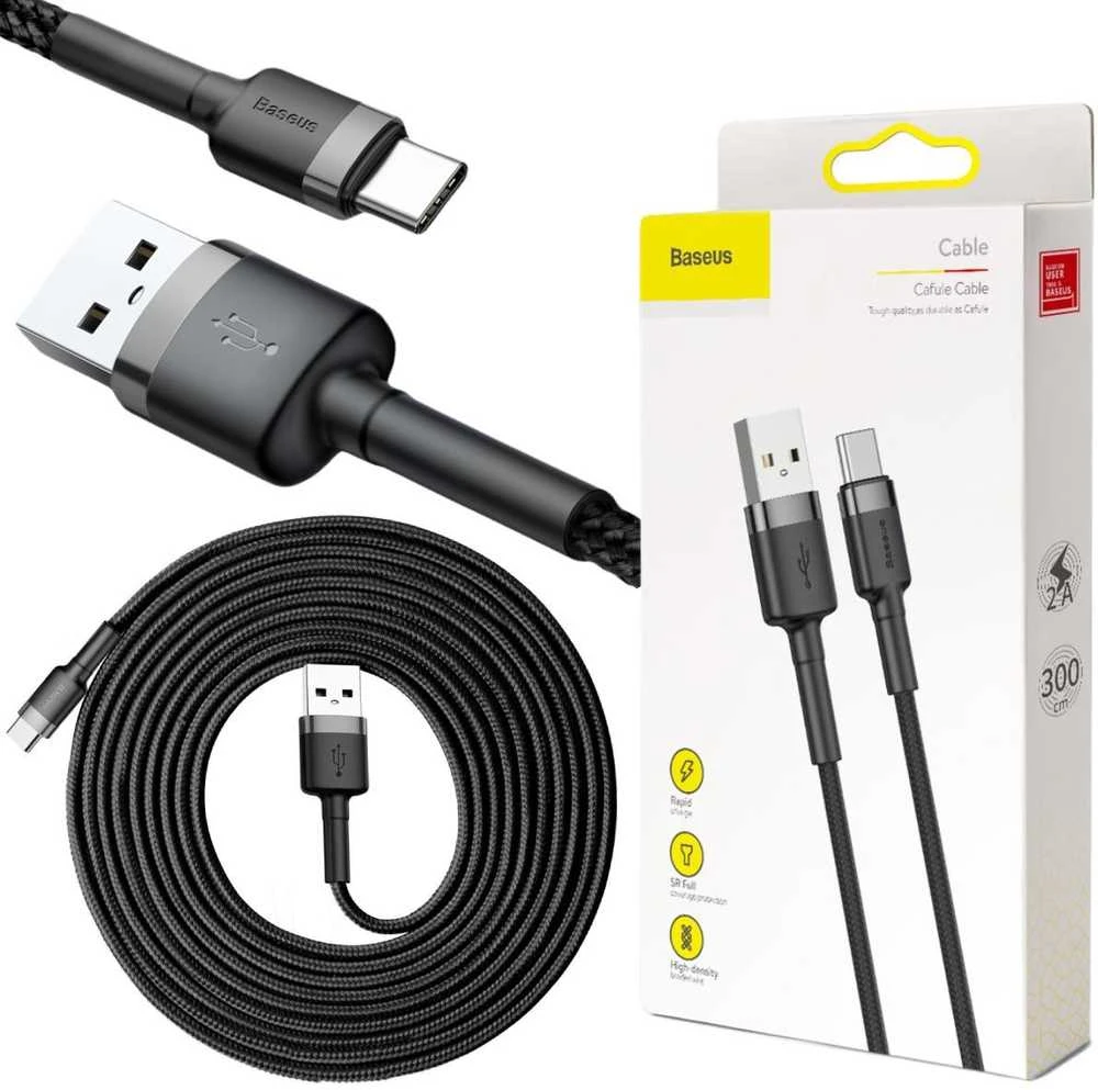 Baseus USB USB-C pakrovimo laidas | 2A/3m