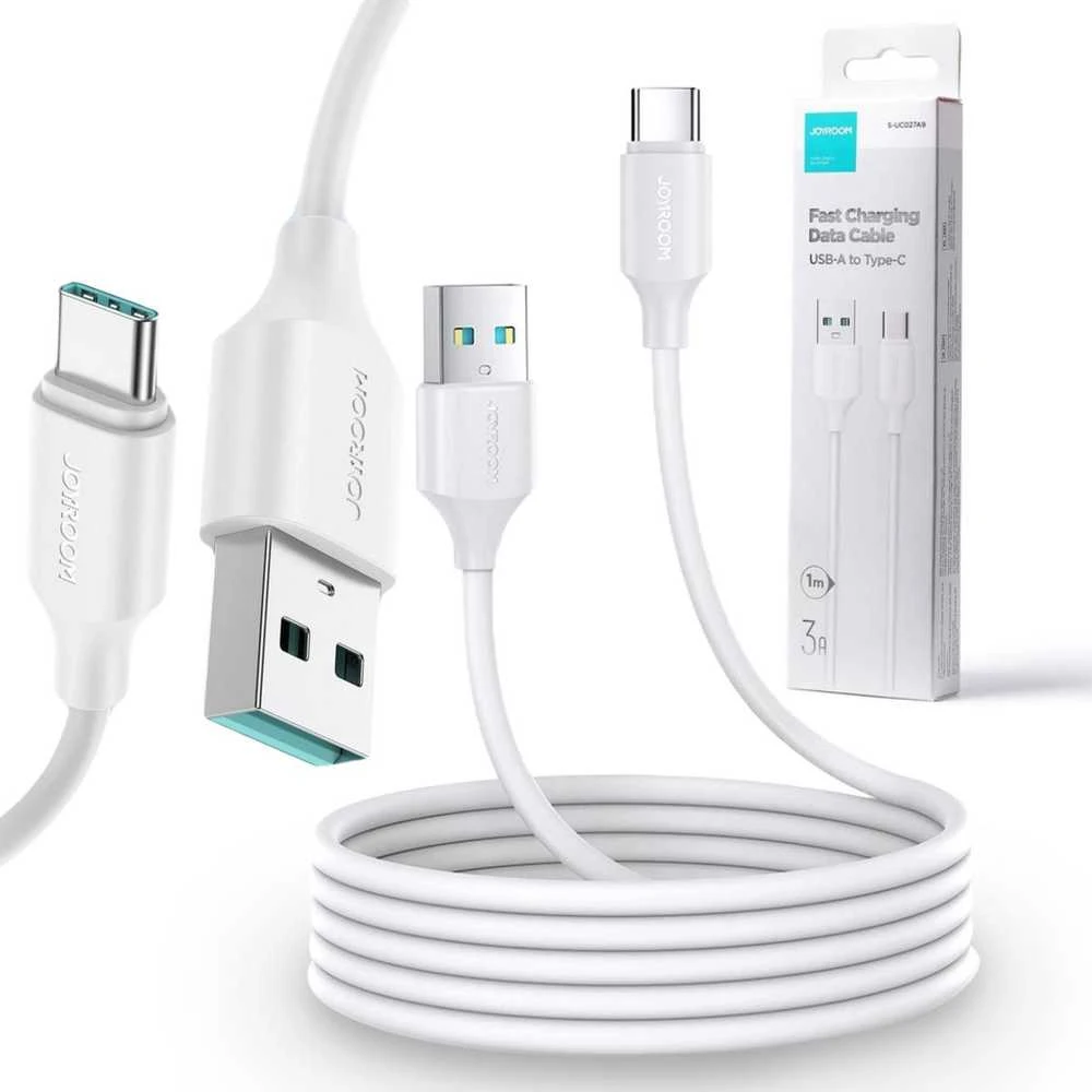 USB kabelis Joyroom S-UC027A9 USB į Type-C 3A 1,0m baltas