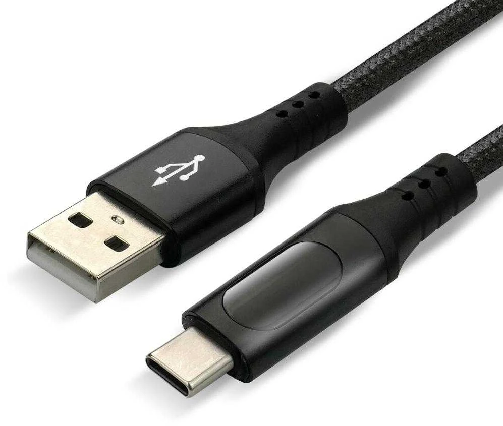 EverActive USB-C laidas su LCD ekranu