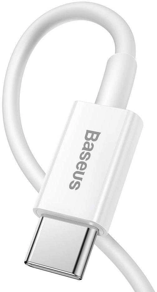USB kabelis Baseus Superior iš Type-C į Lightning PD 20W 1.0m baltas CATLYS-A02