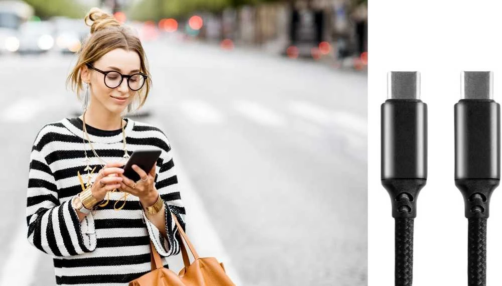 everActive 1m pintas PD kabelis USB-C - USB-C 3A 60W