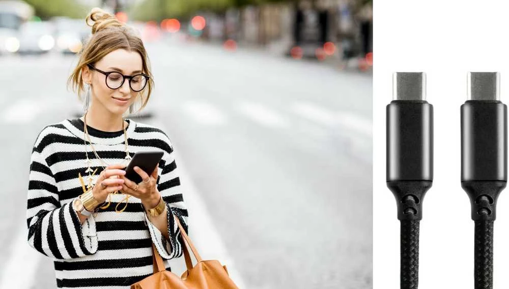 everActive 1m pintas PD kabelis USB-C - USB-C 5A 100W
