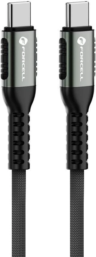USB C į USB C laidas Forcell F-Energy QC4.0 PD 5A 240W Cafule 0,5 m C263 juodas