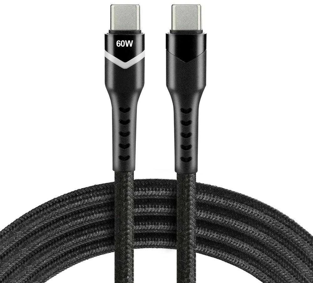 EverActive USB-C laidas 2m su 60W žymėjimu