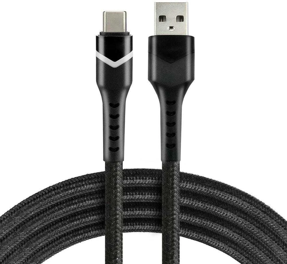 USB-C Laidas – everActive CBB-1CBR, 3 A, 480 Mbps, 1 m, Juoda
