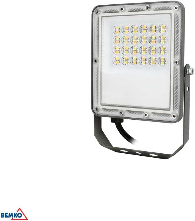 Kafler 20W LED prožektorius PRAJNA, pilkas, 3000/4000/6500K, IP65