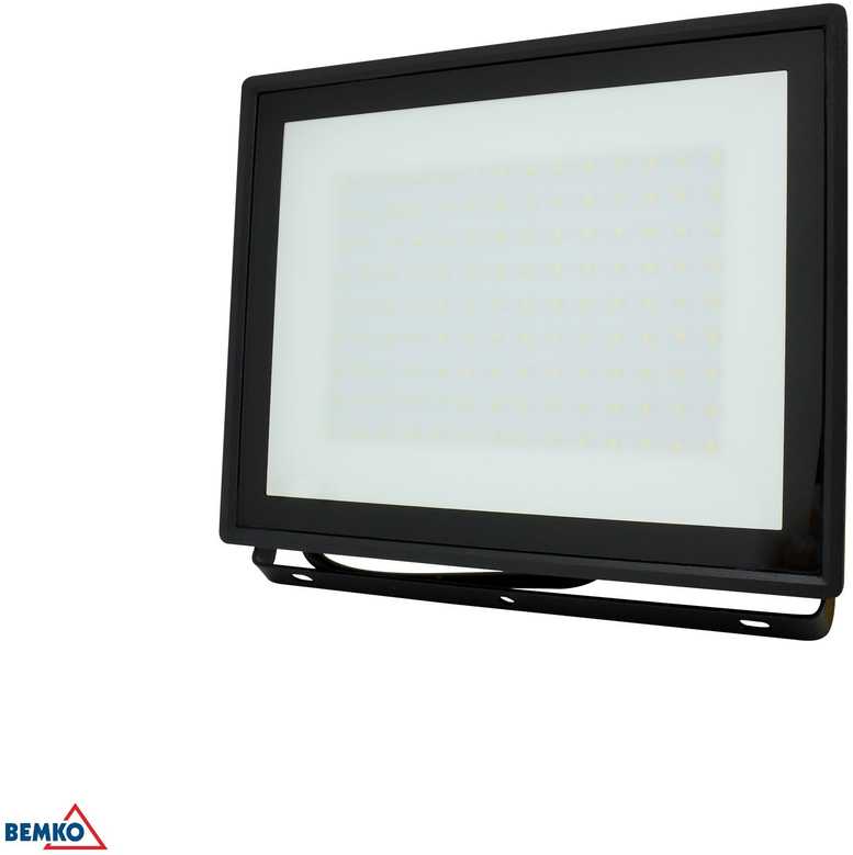 Kafler 100W LED prožektorius KASTEL, juodas, 6500K, IP65