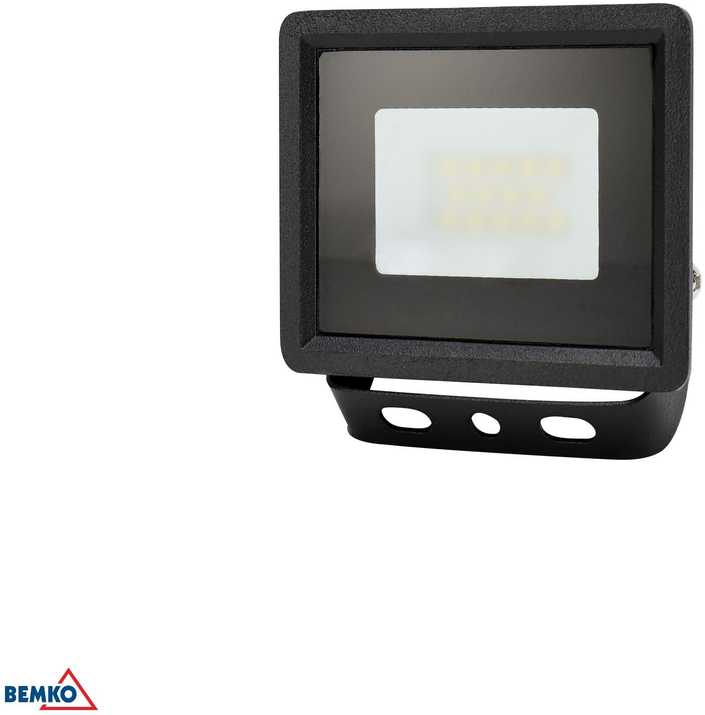 Kafler 10W LED prožektorius KASTEL, juodas, 6500K, IP65