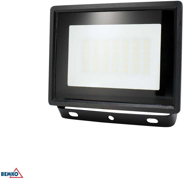 Kafler 30W LED prožektorius KASTEL, juodas, 6500K, IP65, 110°