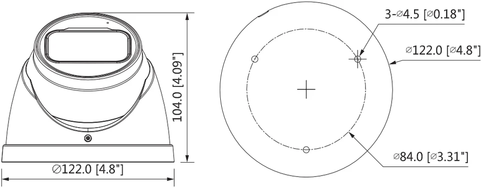 AHD vaizdo stebėjimo kamera Dahua HAC-HDW1500T-ZA-2712-S2, Zoom, 5MP, 2.7-12mm
