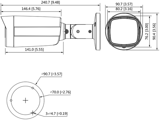 AHD, HD-CVI, HD-TVI, CVBS KAMERA HAC-ME1509TH-A-PV-0360B-S2 TiOC – 5 Mpx 3,6 mm DAHUA
